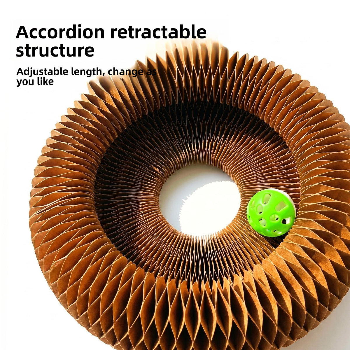 Magic Organ Foldable Cat Scratcher with Bell Ball