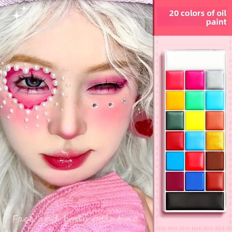 Oil-Based Face Paint Set for Stage and Events