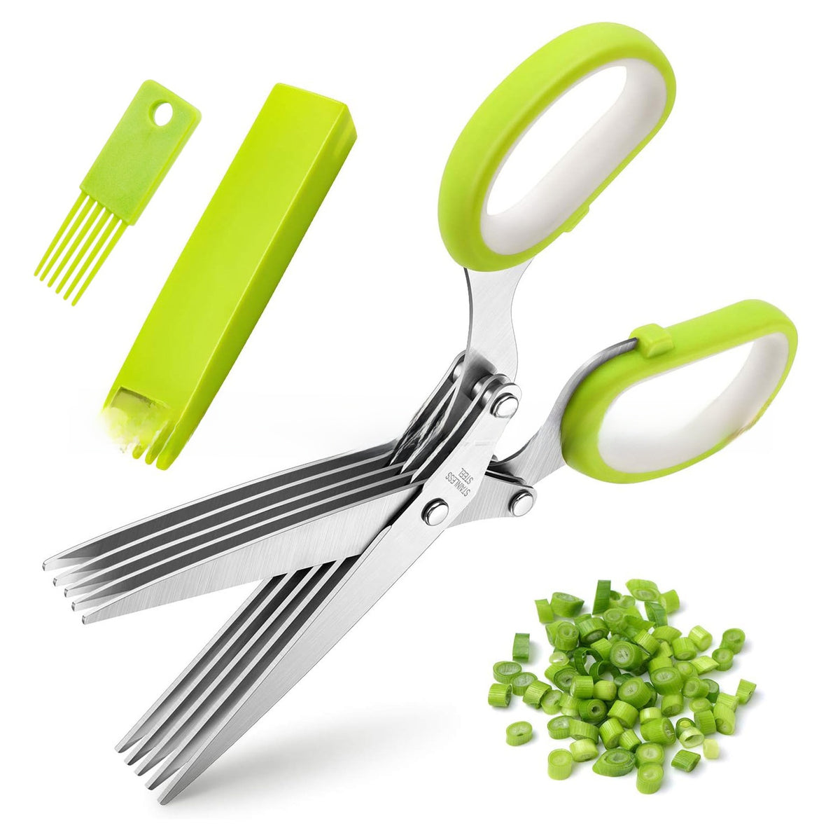 Multi-Layer Stainless Steel Herb Scissors