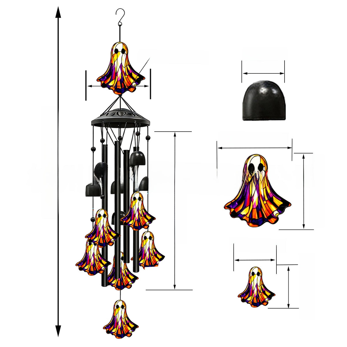 Hummingbird Metal Wind Chime