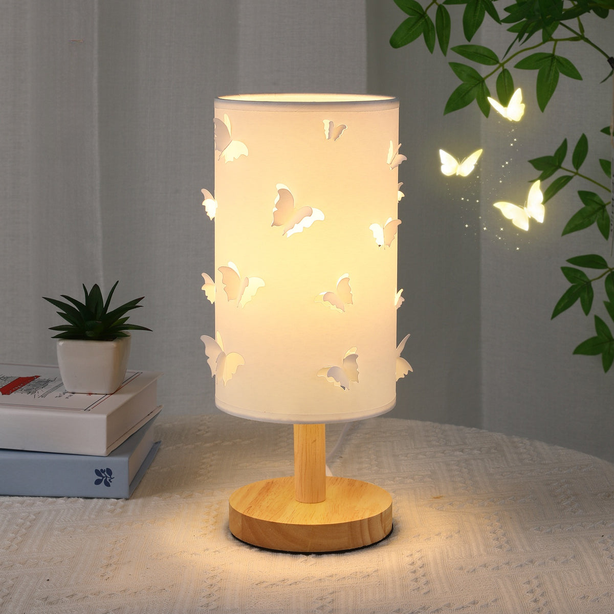 Modern Solid Wood Table Lamp