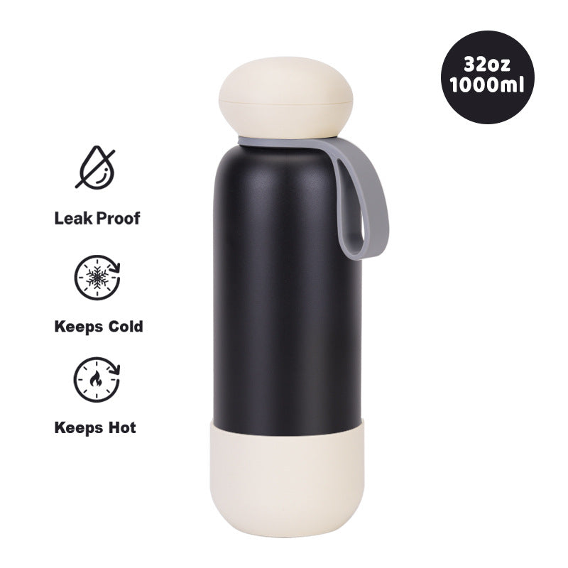Large-capacity sports water bottle