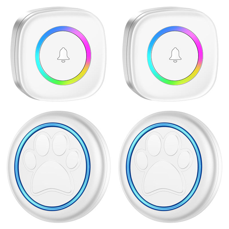 Waterproof pet touch wireless doorbell color