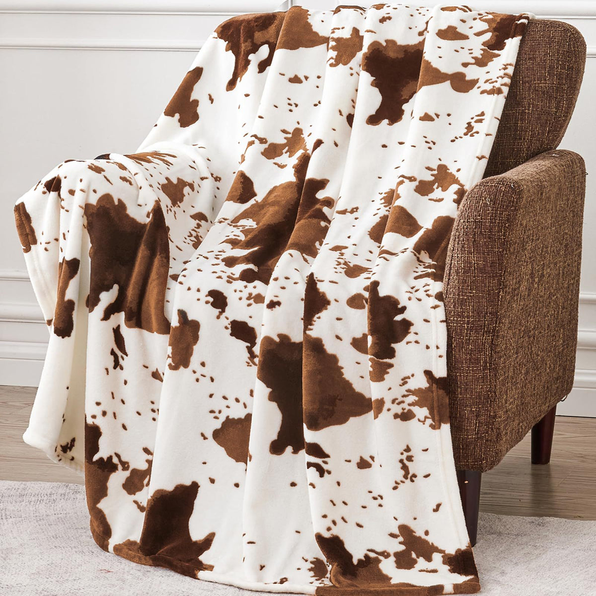 Custom Digital Print Classic Leopard Pattern Flannel Blanket