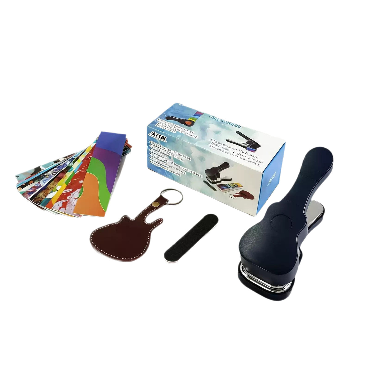 Guitar pick hole punch set