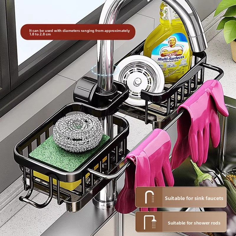 Multifunctional Kitchen Sink Organizer Hanging Drain Rack