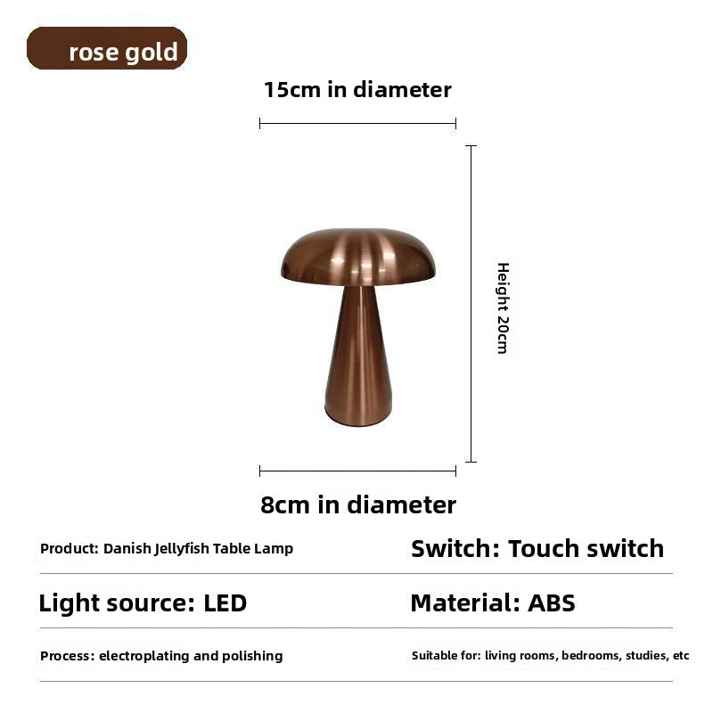 Designer Mushroom Table Lamp with Touch Dimming