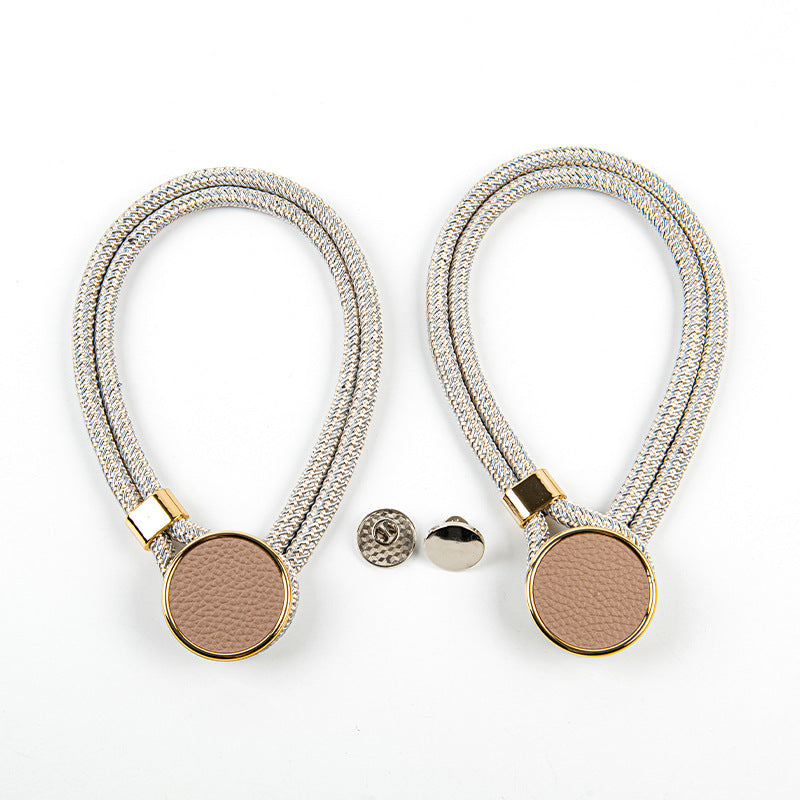Curtain Tiebacks Mirrored Marble Pattern No-Drill Binding Straps