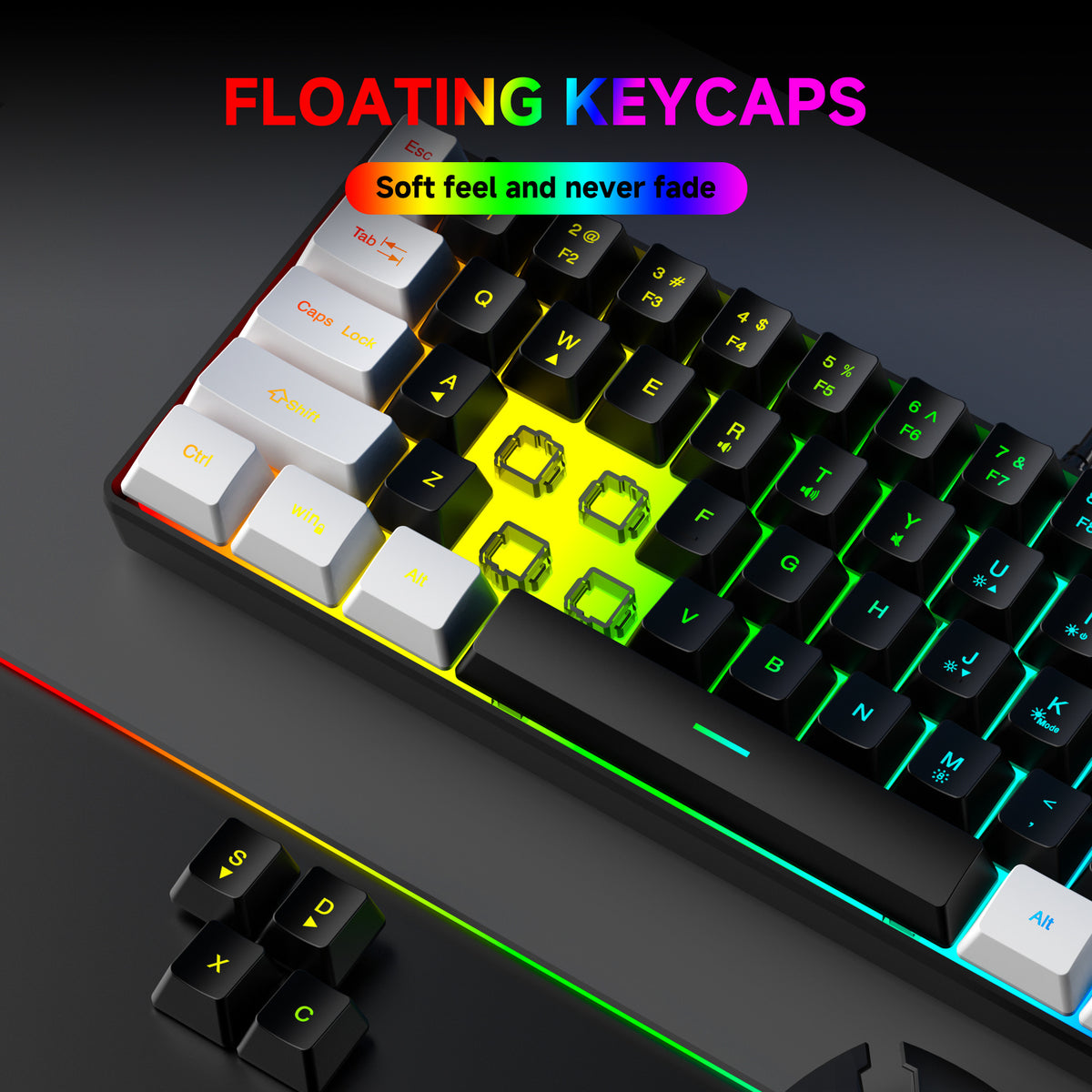 61 Key RGB Wired Keyboard and Mouse Combo