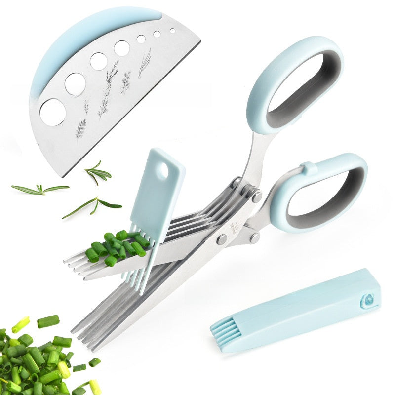 Multi-Layer Stainless Steel Herb Scissors