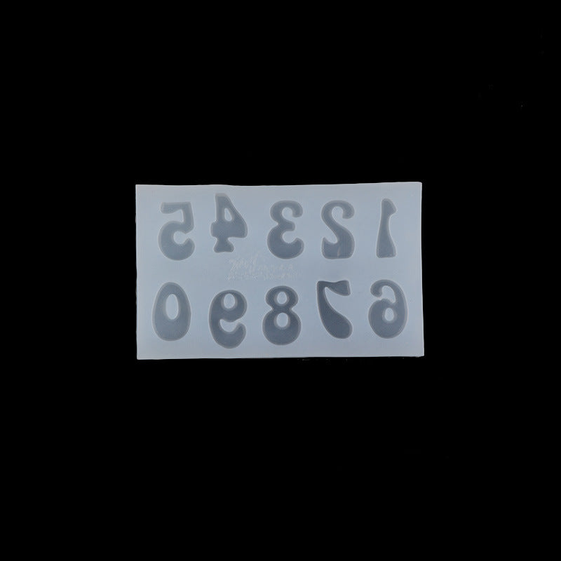 DIY Liquid Silicone Letter Number Mold for Baking Cake Chocolate Fondant Clay