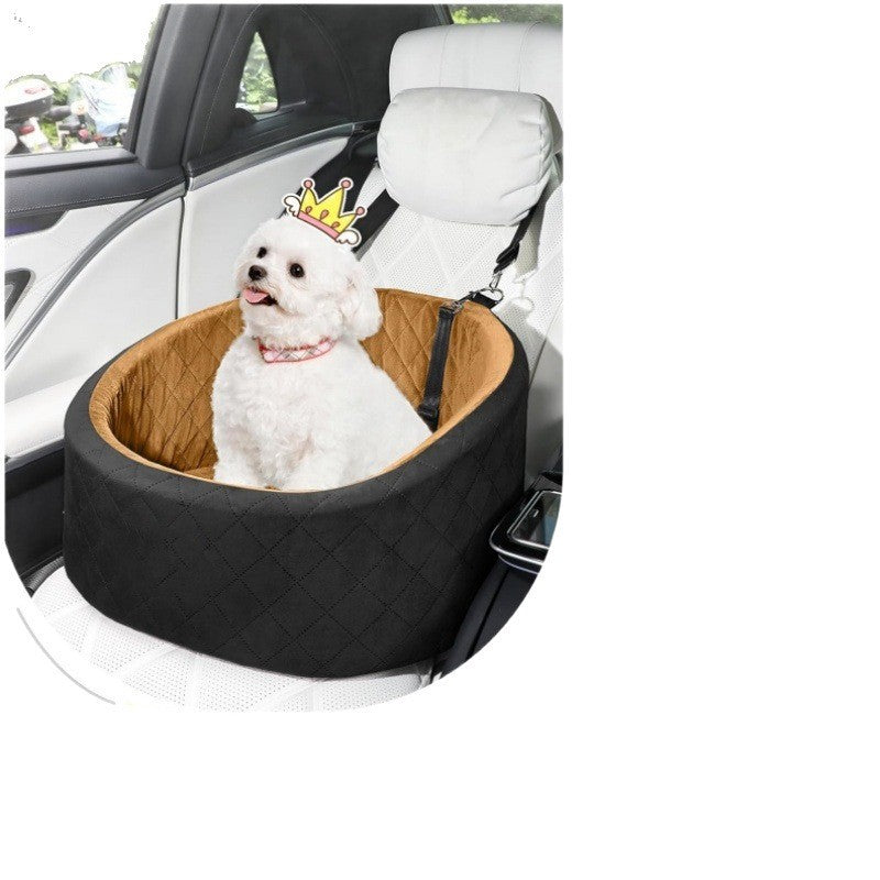 Portable Plush Dog Car Seat Nest Washable Pet Carrier