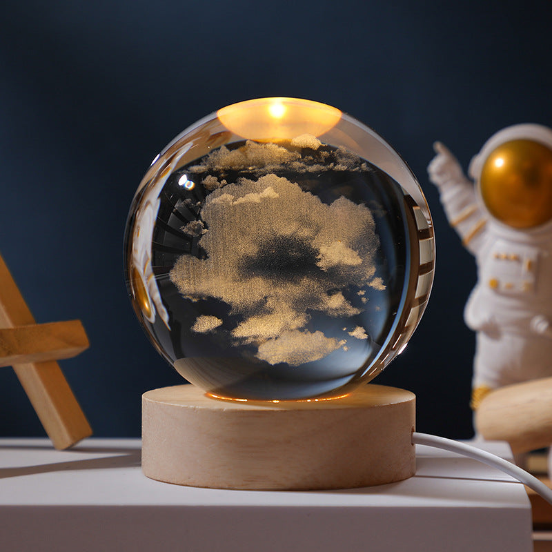 Galaxy Crystal Ball night light