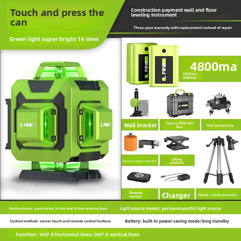 Green Laser Level 12/16 Line