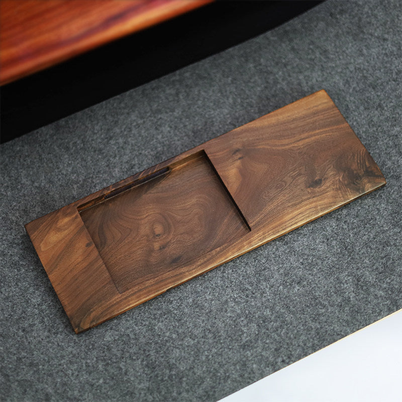 Walnut Wood Keyboard and Touchpad Stand with Wrist Rest