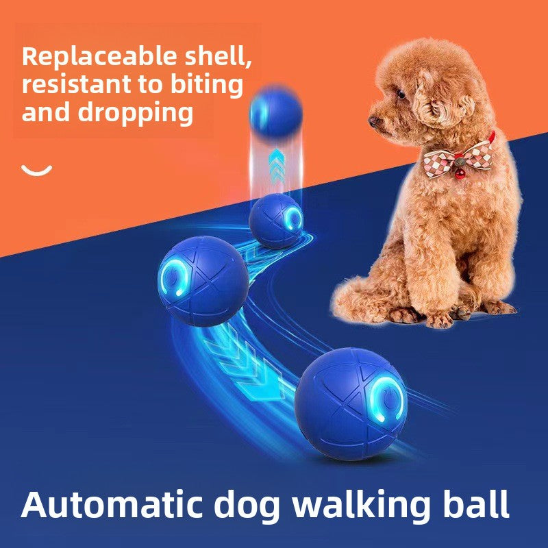Interactive Self-Rolling Dog Toy