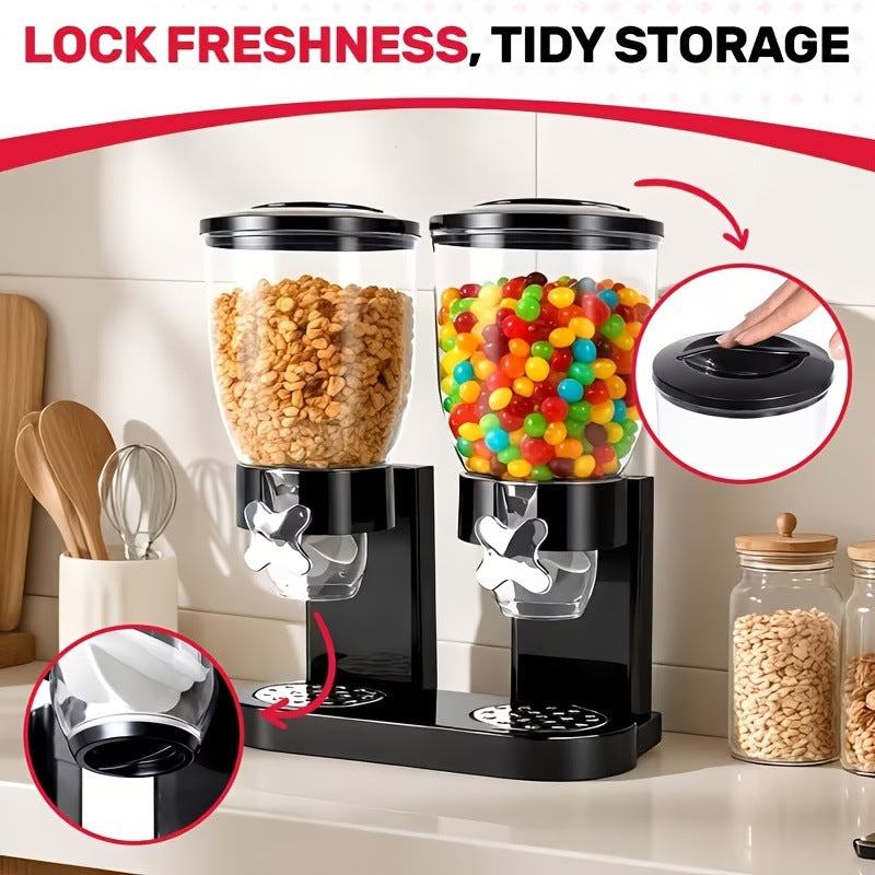Cereal Dispenser with Multiple Barrels