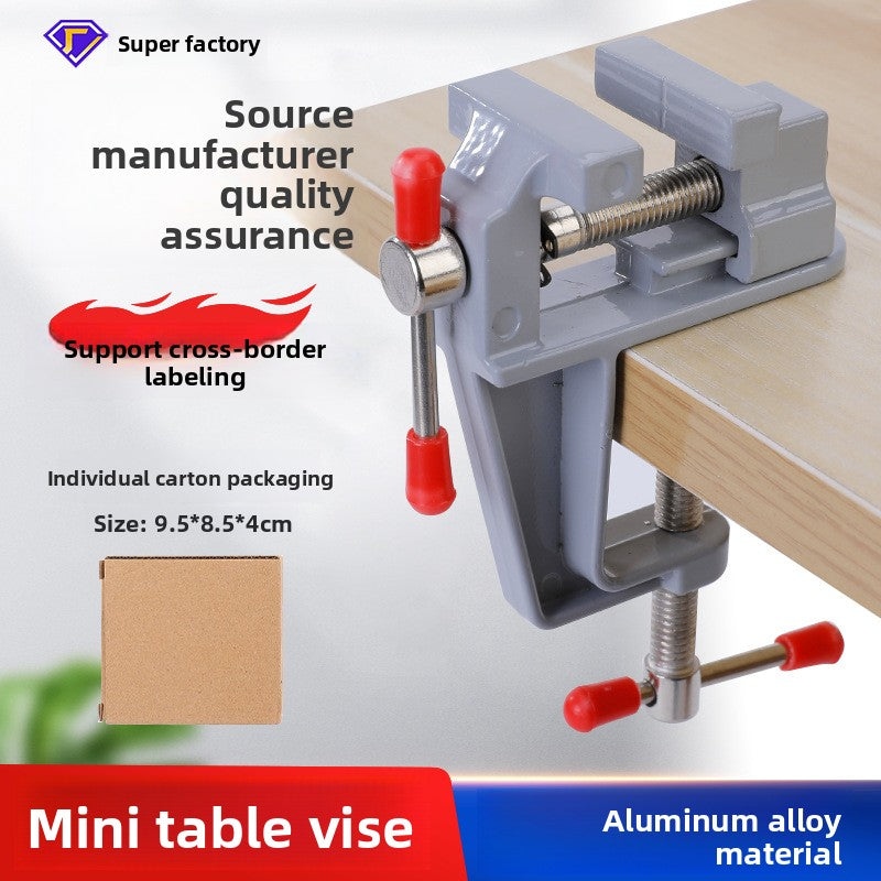 Mini table vise, aluminum alloy bench vise