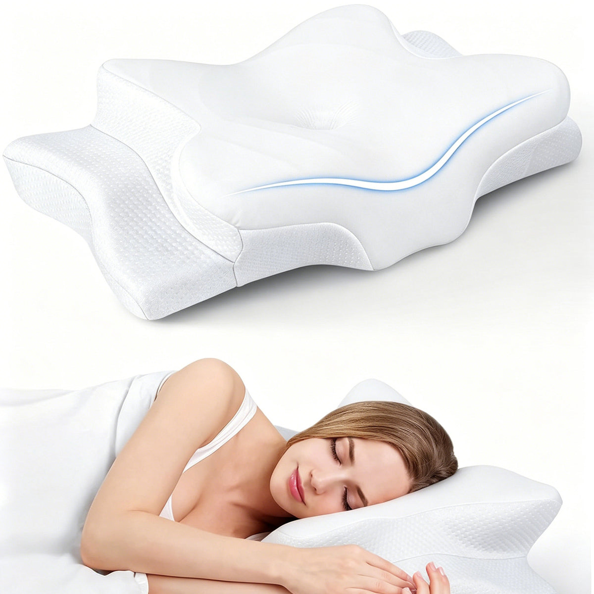 Butterfly shaped pillow memory cotton pillow cervical pillow