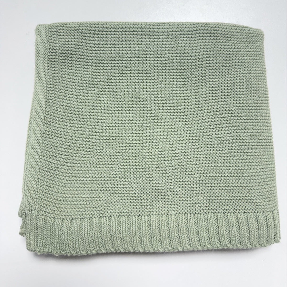 Pure Cotton Knitted Baby Stroller and Nap Blanket, Soft Sofa Throw