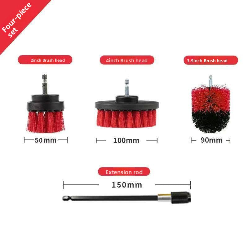 Electric Drill Cleaning Brush Head Set