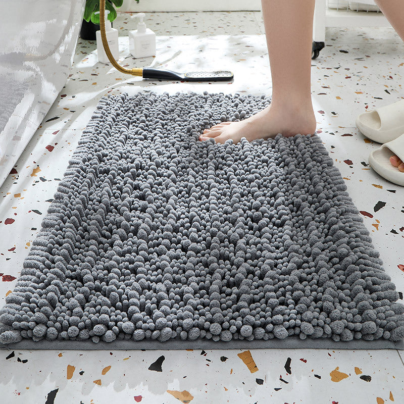 Thick Absorbent Chenille Bath Mat Non Slip Long Pile Home Floor Rug Machine Washable