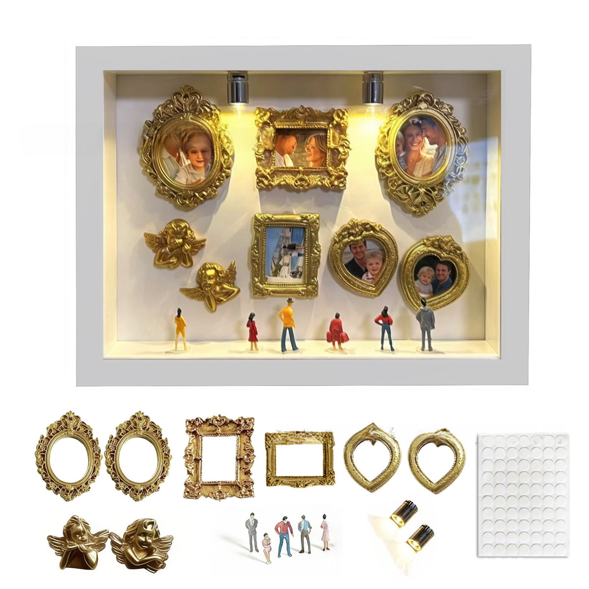 DIY Mini Museum Silhouette Box Photo Frame Set