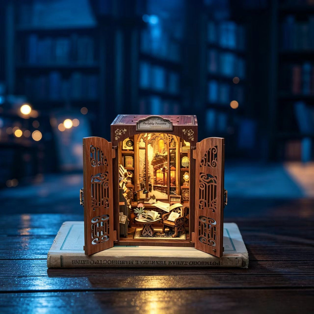 Handmade Miniature Bookstore DIY Bookends