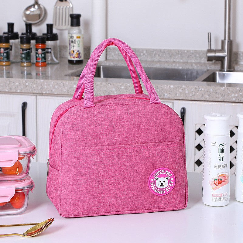 Large-capacity insulated folding lunch bag