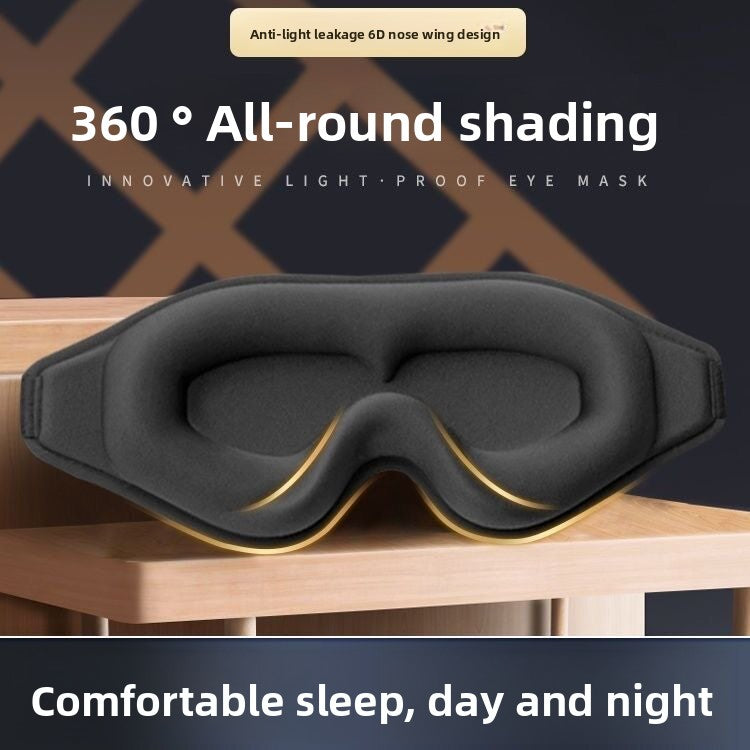 3D Contoured Full Blackout Sleep Eye Mask with Adjustable Strap