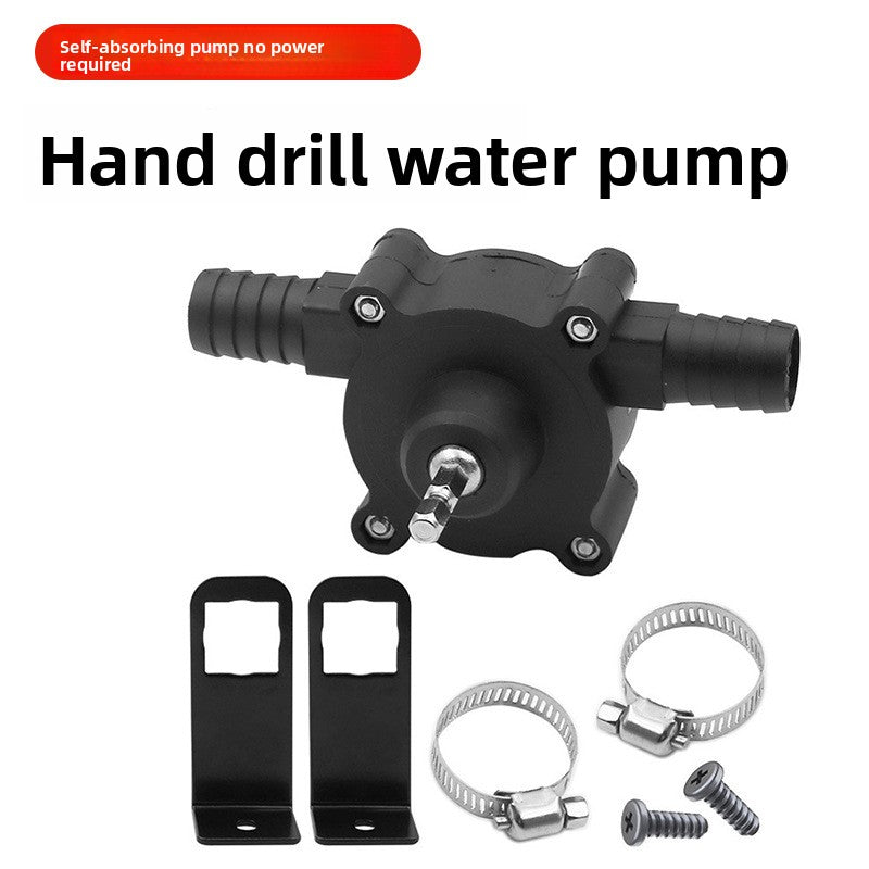 Portable hand drill pump