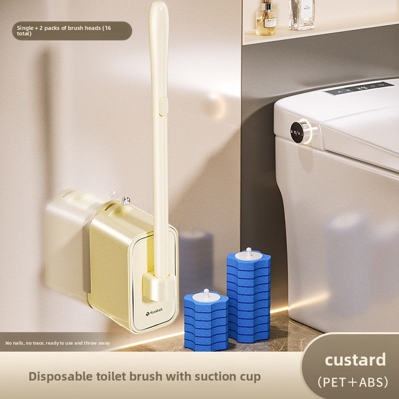 Suction Cup Disposable Toilet Brush Toilet Household
