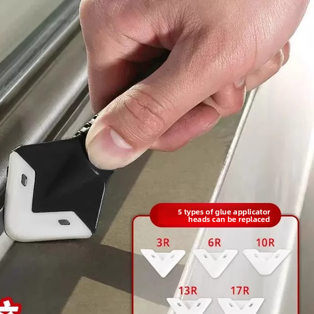 Multifunctional Metal Scraper with 5 Squeegee Heads