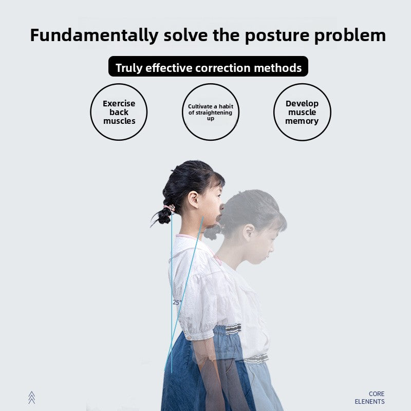 Smart LCD Posture Corrector with Vibration Alert