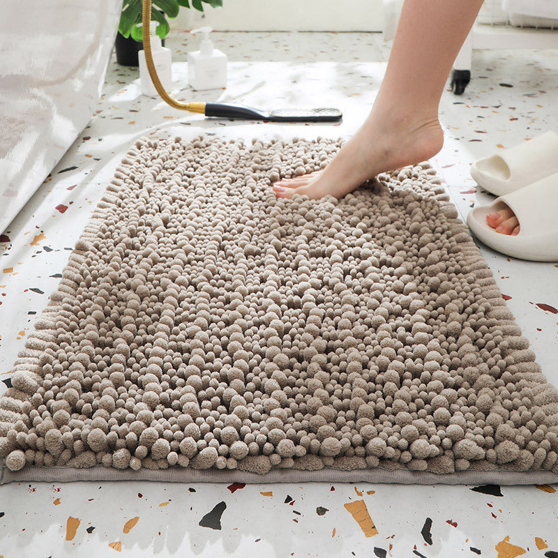 Thick Absorbent Chenille Bath Mat Non Slip Long Pile Home Floor Rug Machine Washable