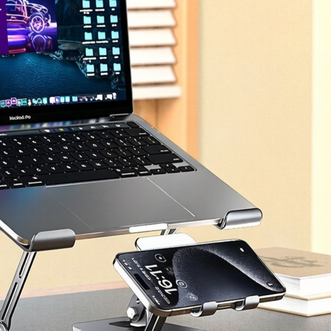 Adjustable Laptop Phone Stand Bracket