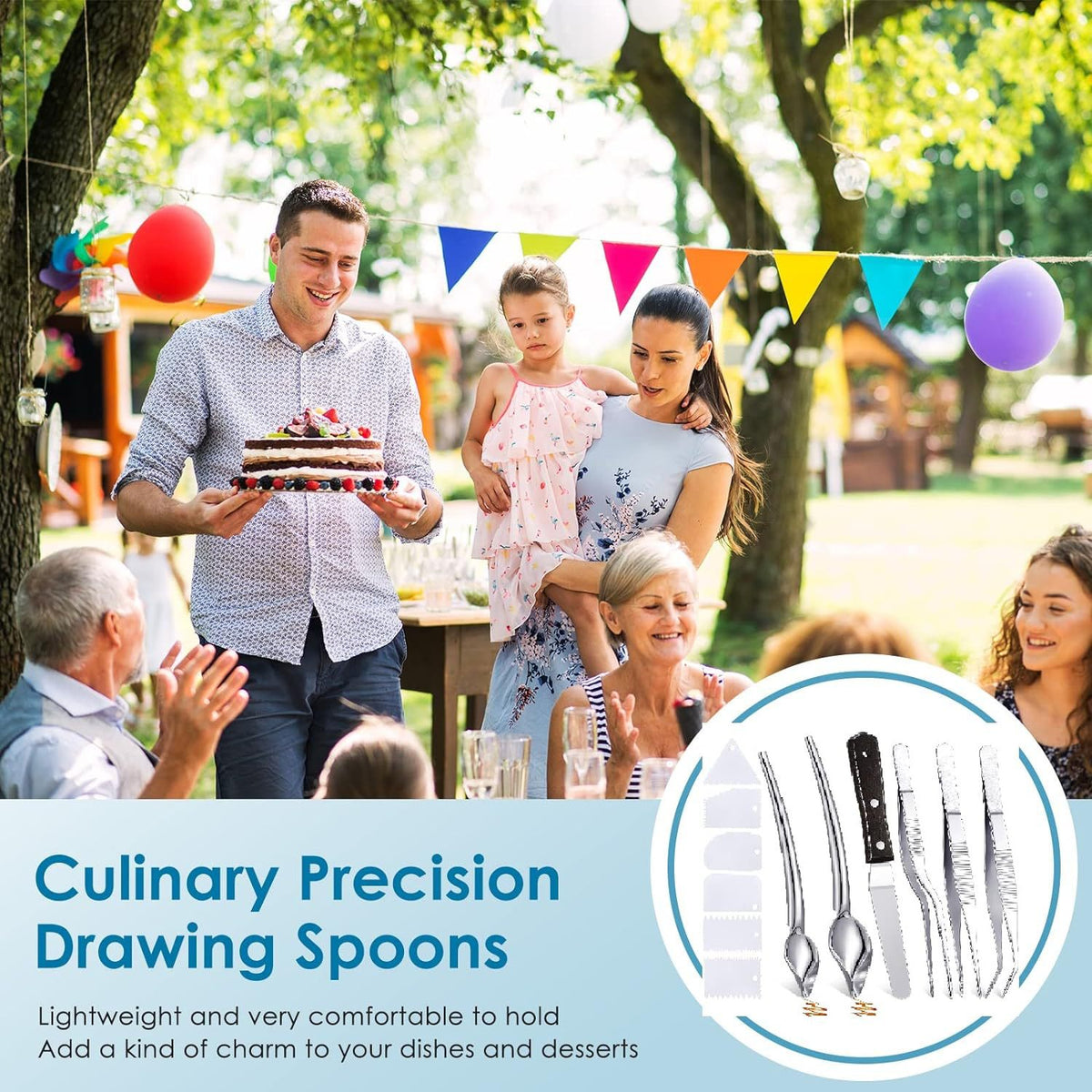Plate Decorating Spoon Set