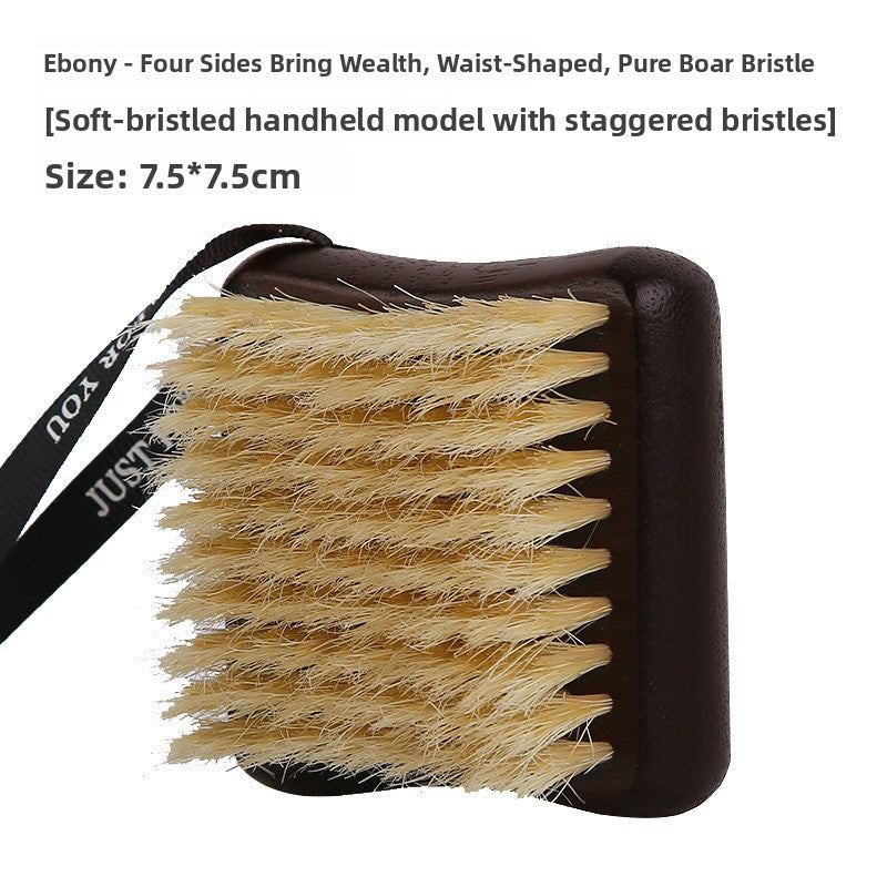 Boar Bristle Bath Body Brush with Short Handle