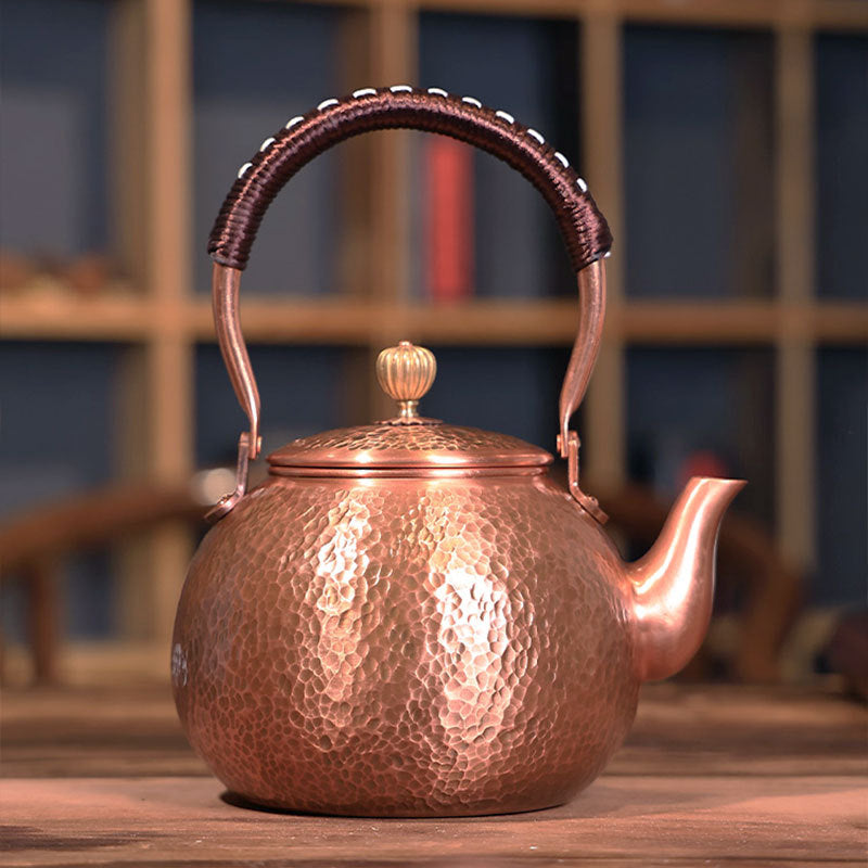 Copper teapot and kettle