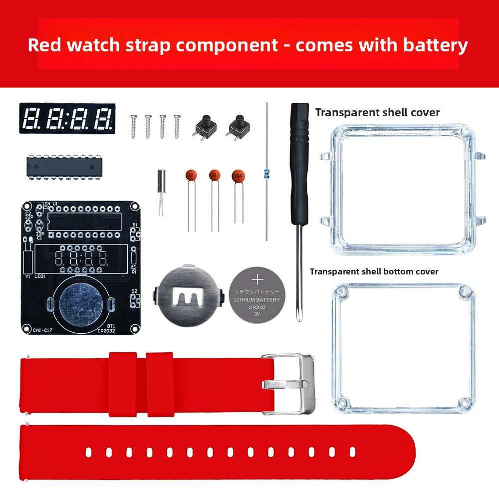DIY LED Digital Watch Assembly Kit