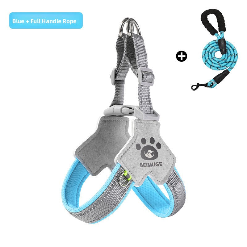 Adjustable Reflective Dog Harness with Anti-Escape Design