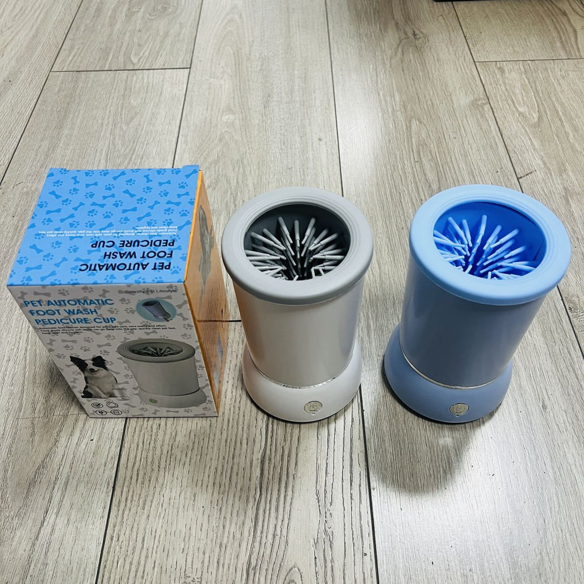Pet Electric Foot Cleaning Cup with Massage Brush
