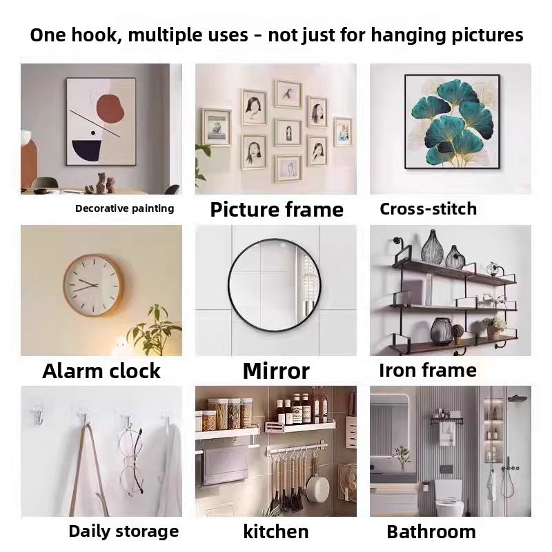 Invisible Self-Adhesive Hooks