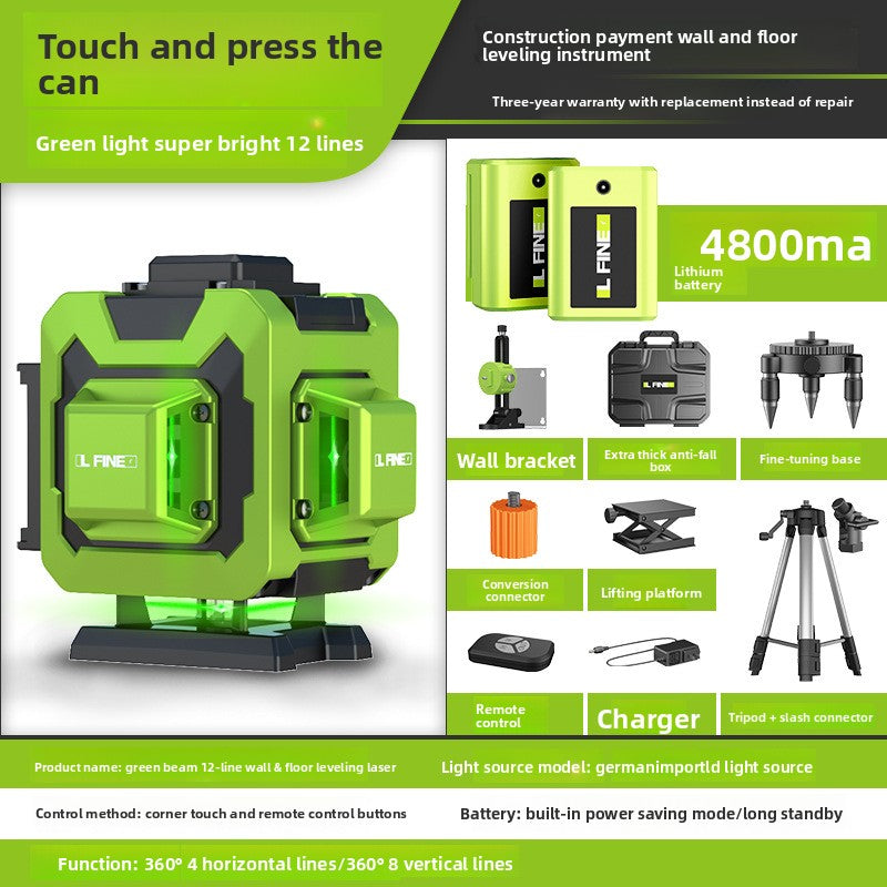 Green Laser Level 12/16 Line