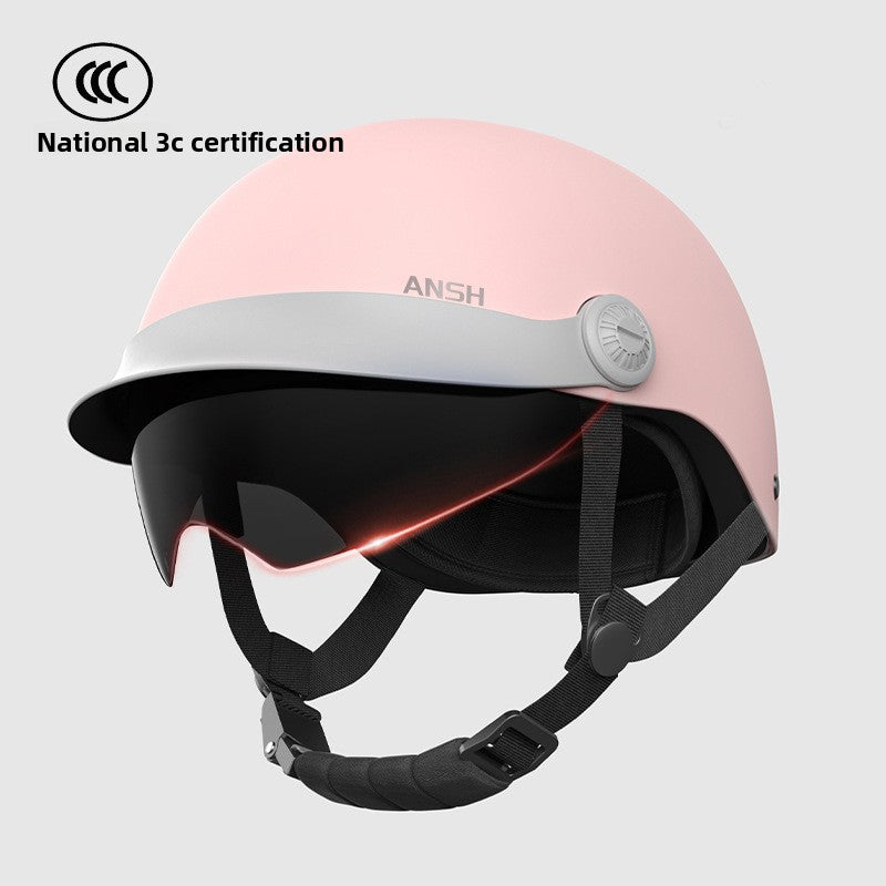 Retro Electric Motorcycle Helmet