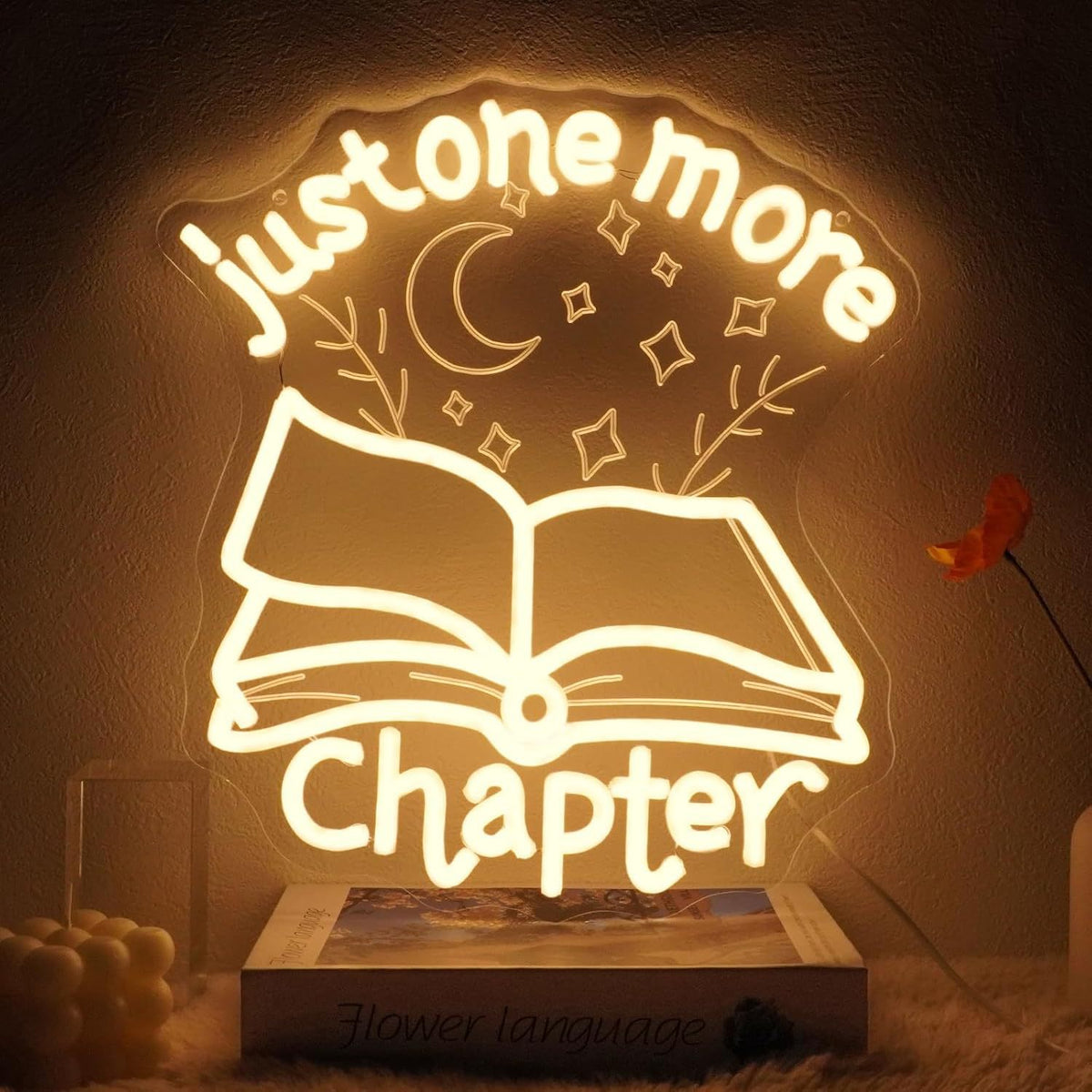 Dimmable LED Reading Neon Sign Wall Decor Light