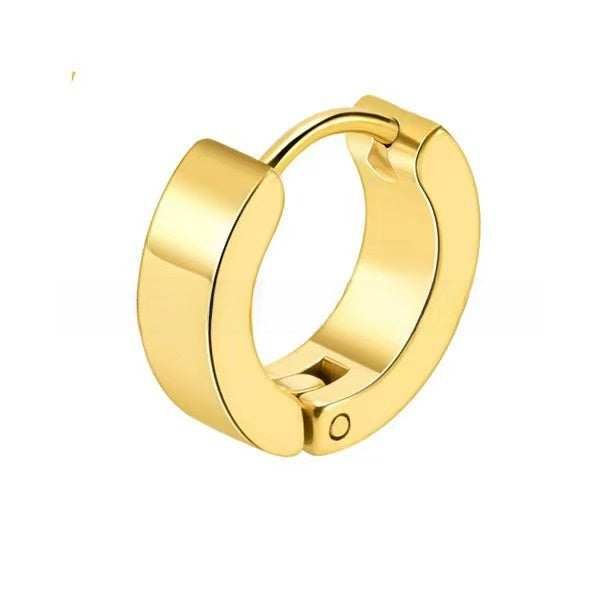 Men's Punk Style Stainless Steel Hoop Earrings