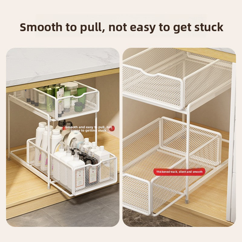 Bathroom sink shelf
