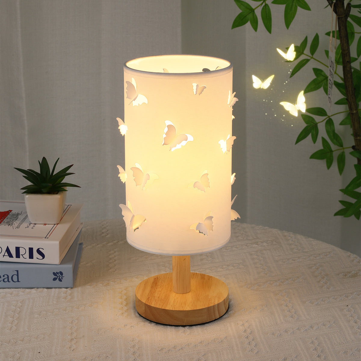 Modern Solid Wood Table Lamp