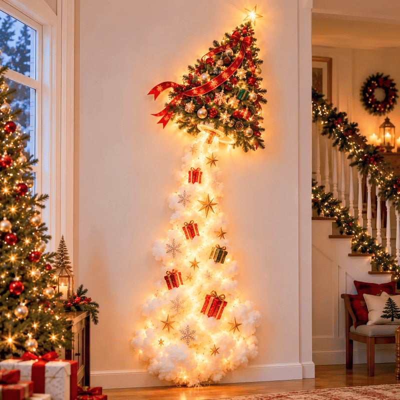 Wooden Christmas Spiral Wall Hanging Decor